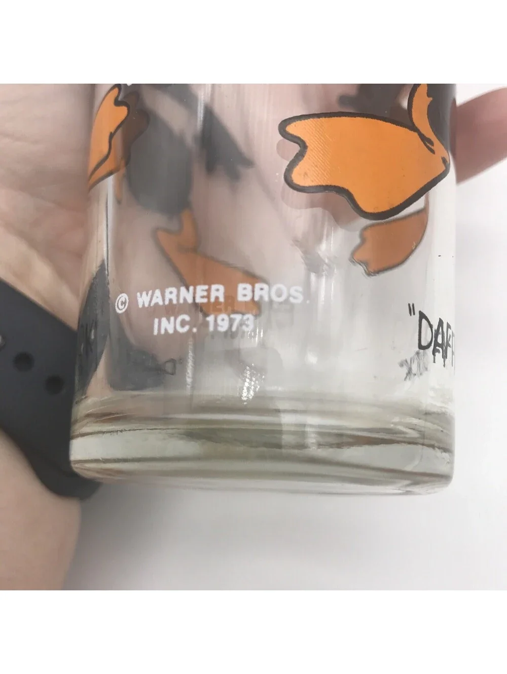 DAFFY DUCK Vintage Pepsi Cola Collectors Series Drinking Glass WARNER BROS 1973